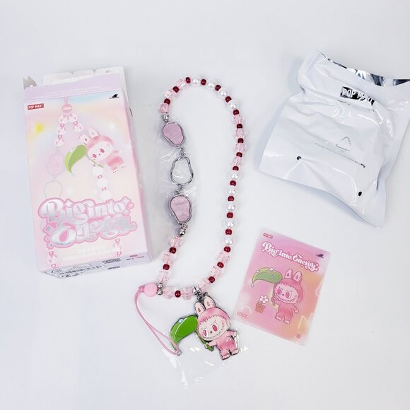 AUTHENTIC POPMART LABUBU - Big Into Energy Phone Charm - LOVE - Picture 1 of 5